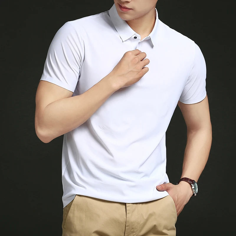 Camisas Polo em Tecido Premium Ice Silk! (COMPRE 3 & LEVE 5)..